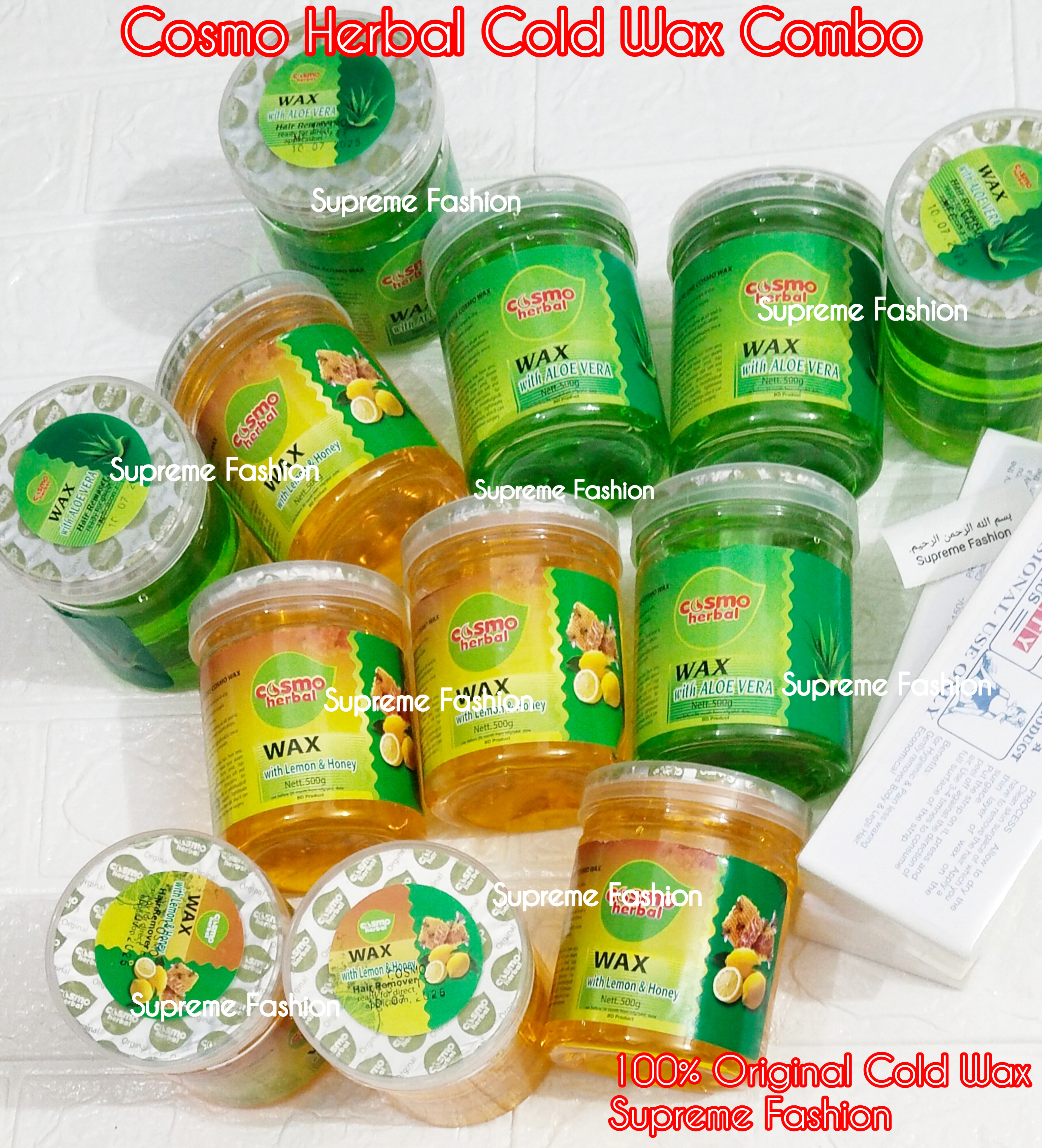 Cosmo Lemon and Honey Cold Wax Combo