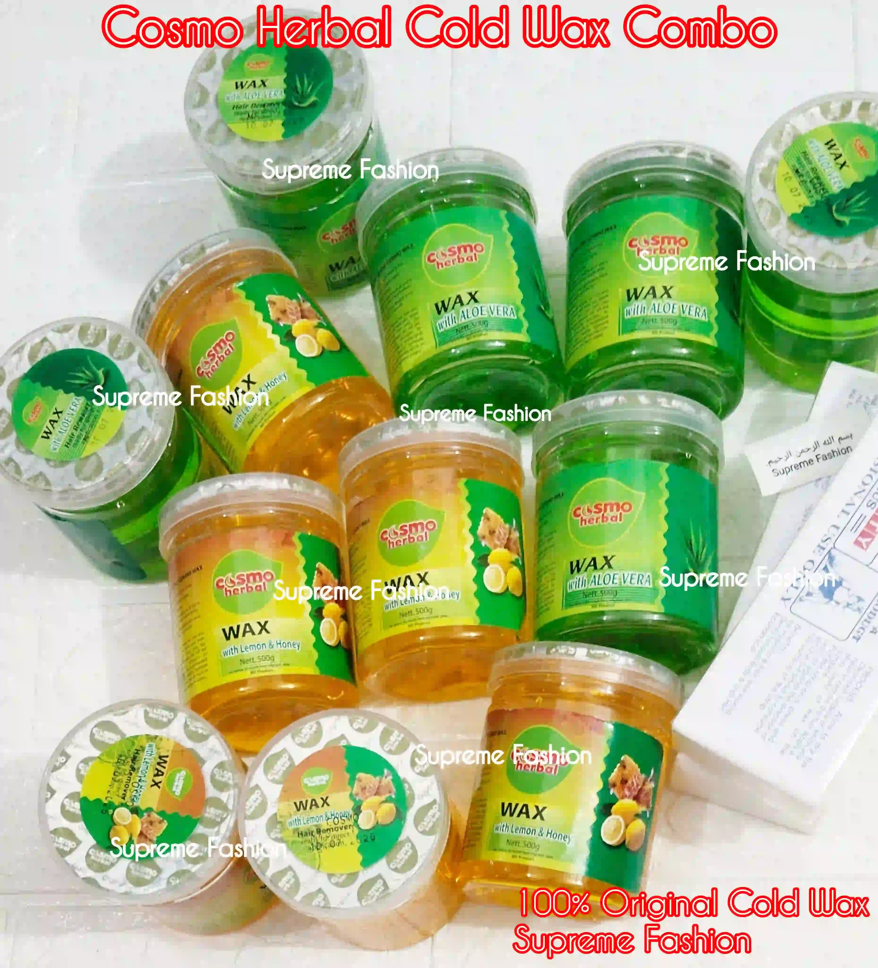 Cosmo Lemon and Honey Cold Wax Combo