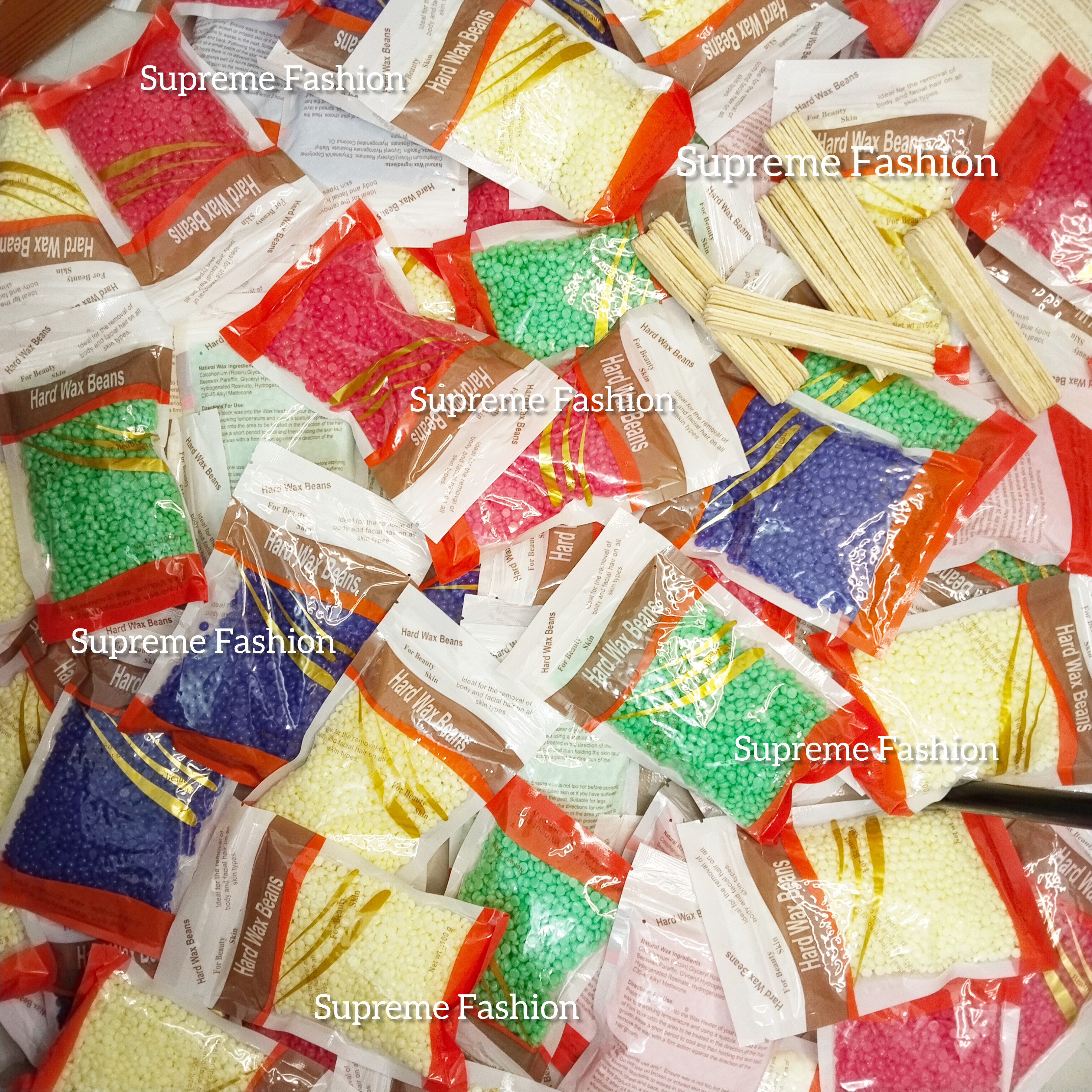 Hot Wax bean / hard wax bean+ 10pis wooden stick