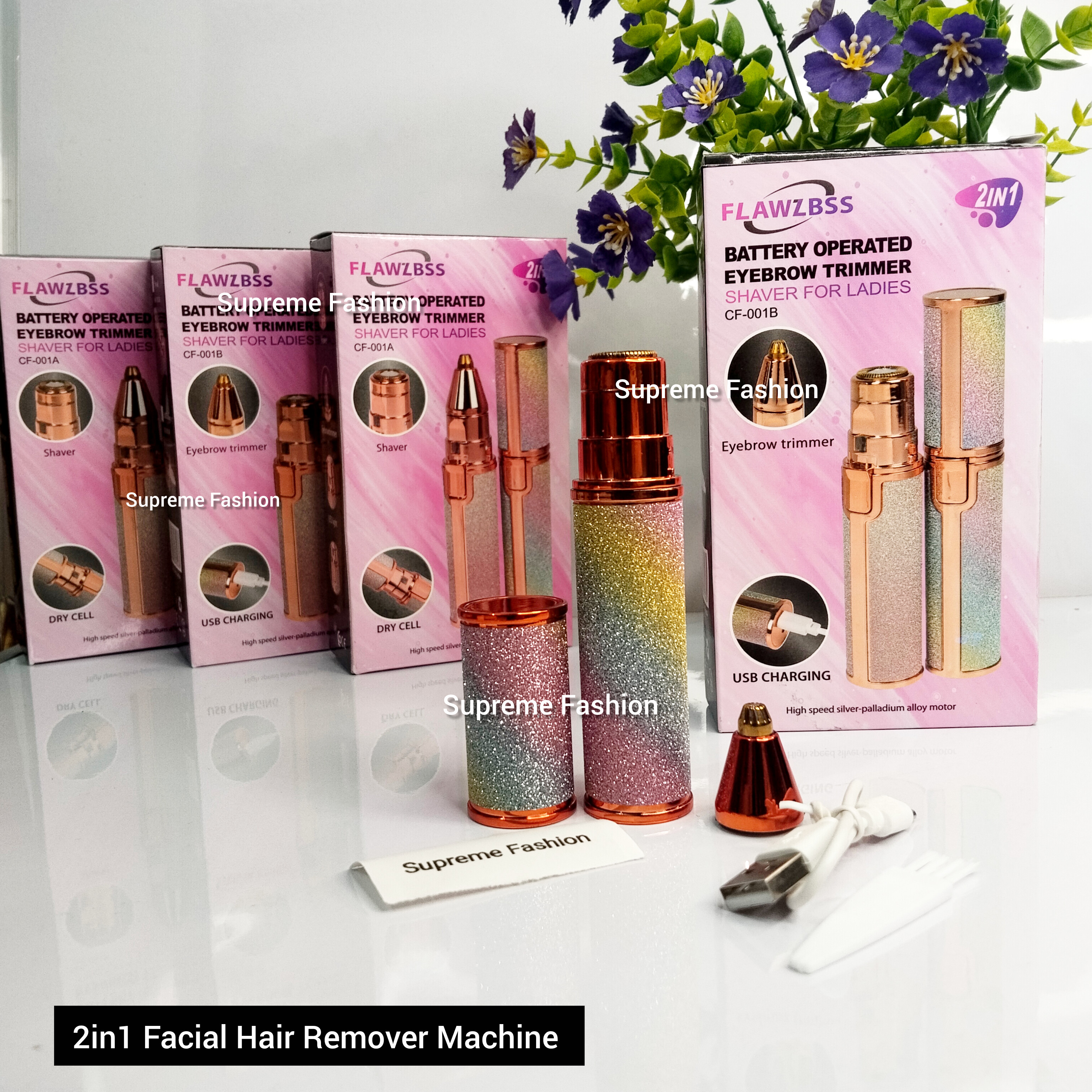 Flawless rechargeable facial hair remover machine