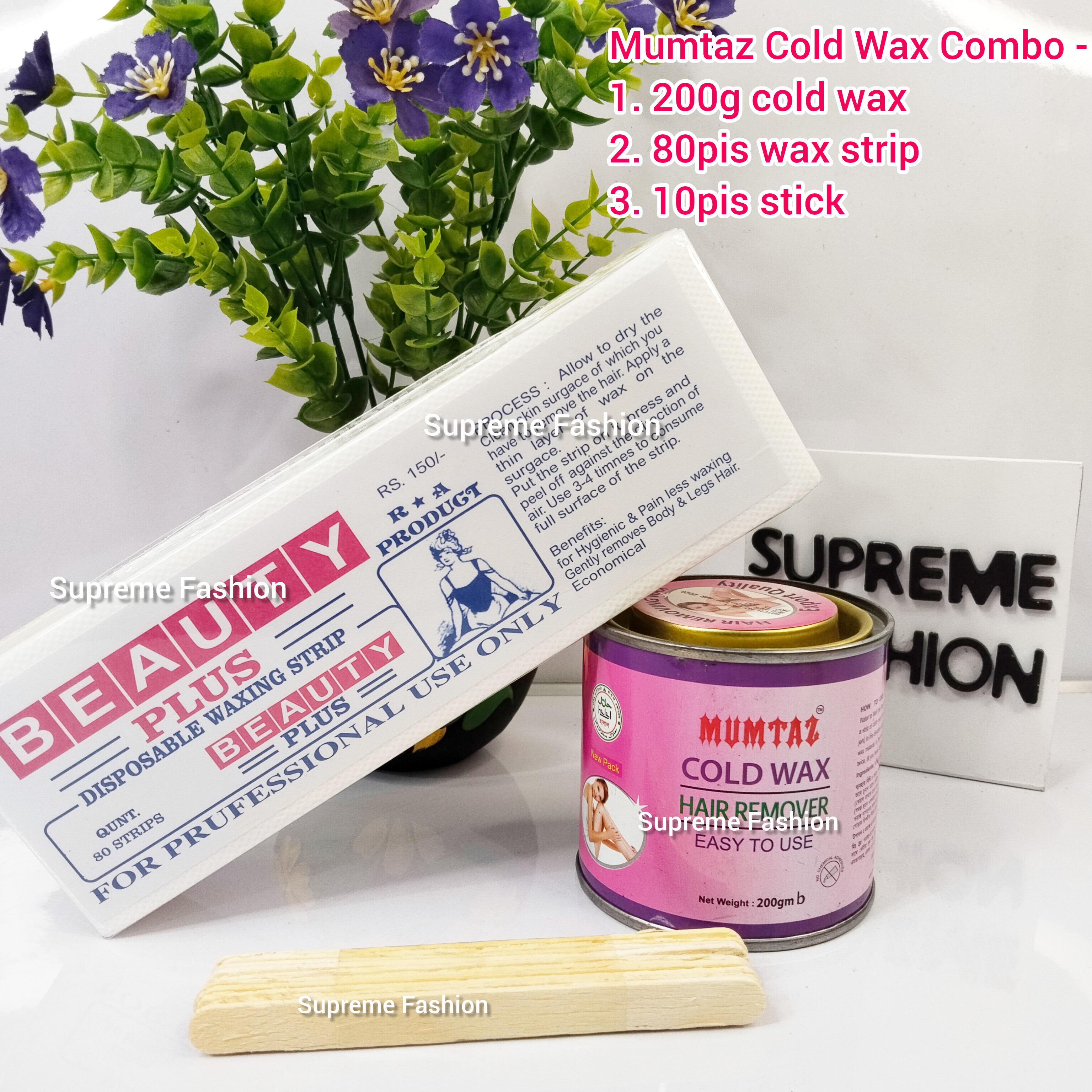 Mumtaz 200gm cold wax combo